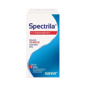 SPECTRILA SOL 400 MG  FRASCO AMPULA 10,000 DE R-L-ASPARAGINASA