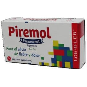 PIREMOL 300 MG C/6 SUPOSIT