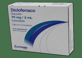 DICLOFENACO INY. 75 MG. CAJA C/2 AMP. C/3 ML.