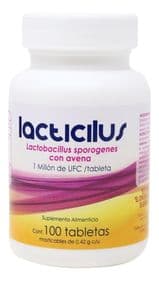 LACTICILUS 0.42G 100 TABLETAS MASTICABLES