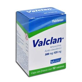 VALCLAN 500/125 MG FCO c/12 TAB