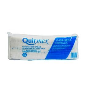 GASA SECA CORTADA 10X10CM C/200 PZAS QRM CON MARCA OPACA