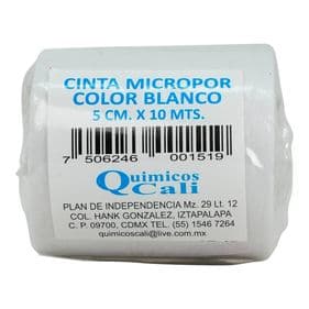 CINTA MICROPOR BCO 5CM X 10MTS