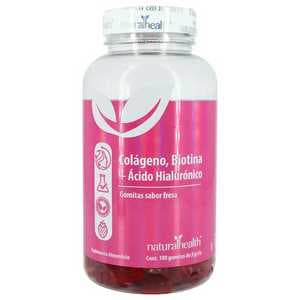 Colágeno con Biotina y Ácido Hialurónico Nadro Suplemento Alimenticio 100 gomitas