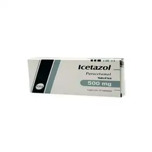 Icetazol Paracetamol 500mg C/10 Tabs