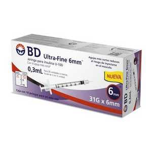 Jeringa Bd Ult Fine  31G x 6mm