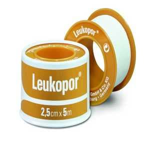 Leukopor Cinta Caja Con 1 Rollo 2.5cmx5m