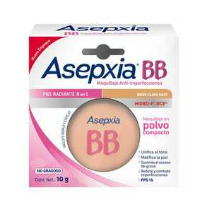 Asepxia polvo para maquillaje Natural mate