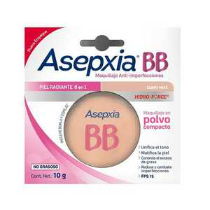 Asepxia polvo para maquillaje Beige claro