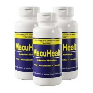 Kit Macuhealt suplemento alimenticio 3 botes de 90 cápsulas