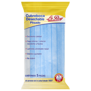 Cubrebocas azul cubrebocas desechable