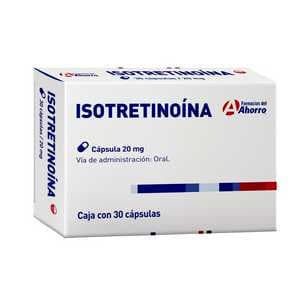 Isotretinoína 20 mg 30 cápsulas