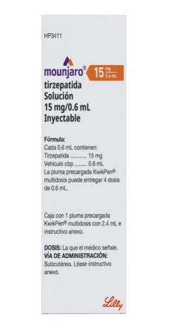 Mounjaro Kwikpen 15mg/0.6ml Tirzepatida