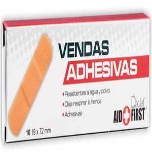 AID+FIRST VENDITAS ADHESIVAS 1 CAJA CON 10 VENDITAS