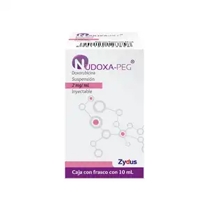 Nudoxa-PEG Doxorrubicina Liposomal Pegilada 2 mg/ml 10 ml