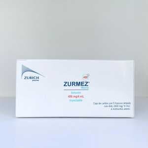Zurmez Mesna 400 mg/4 mL Solución Inyectable Caja con 5 Frascos