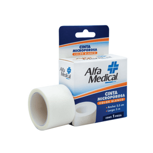 Cinta Microporosa Blanca Alfa Medical 2.5 cm x 5 m