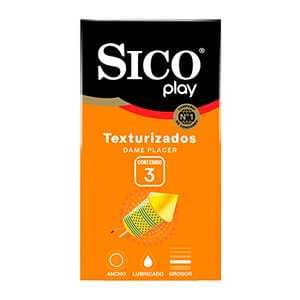 Preservativos Sico Play Tex C/3