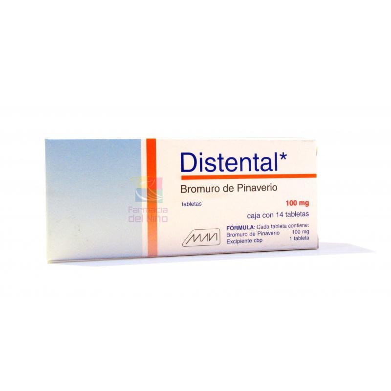 Distental 100mg caja con 14 tabletas — 16295 | Precio Vitau
