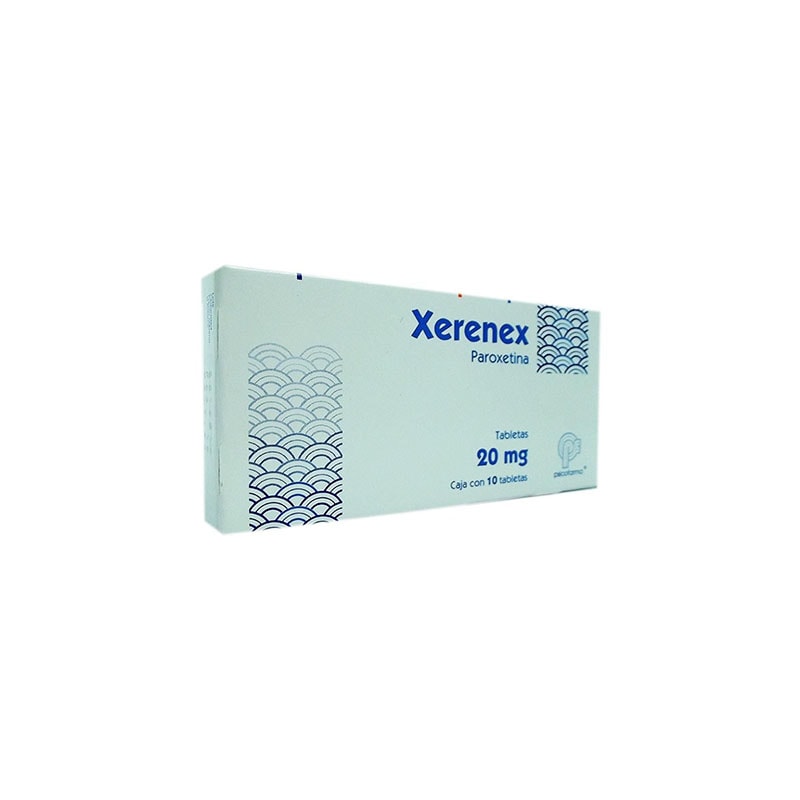 Xorenex Xerenex 20mg caja con 10 tabletas — 1938 | Precio Vitau