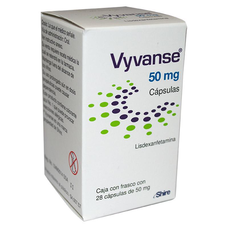 Lispax Vyvanse 50 mg frasco 28 cápsulas — 13529 | Precio Vitau